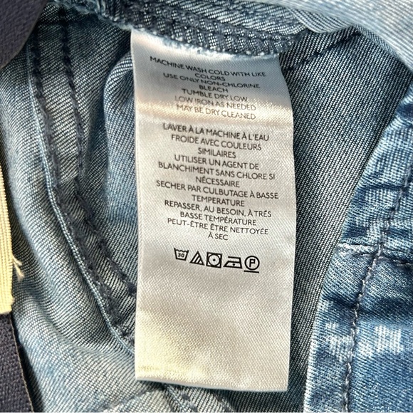 🍂NWT Free People Penny Pull-On Indigo Combo Romantic Blue Flare Jeans XS/0 - Picture 8 of 16